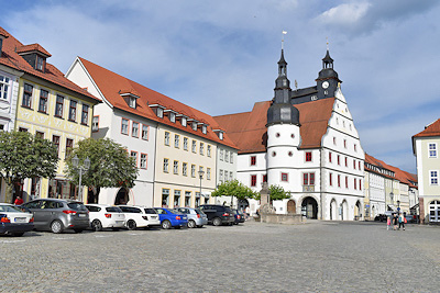 Markt mit Rathaus in Hildburghausen
